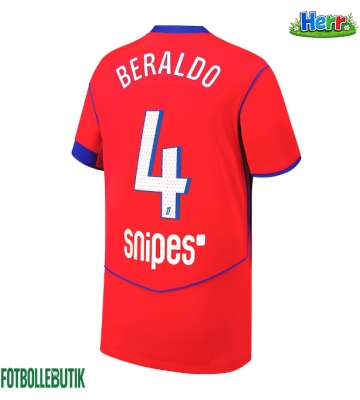 Paris Saint-Germain Lucas Beraldo #4 Tredje Tröja 2025-26 Kortärmad